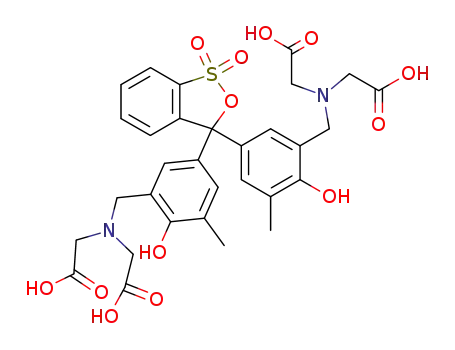 Glycine,N,N'-[(1,1-dioxido-3H-2,1-benzoxathiol-3-ylidene)bis[(6-hydroxy-5-methyl-3,1-phenylene)methylene]]bis[N-(carboxymethyl)-