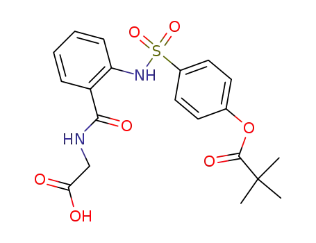 Molecular Structure of 127373-66-4 (Sivelestat)