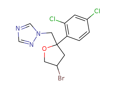 1H-1,2,4-Triazole,1-[[4-bromo-2-(2,4-dichlorophenyl)tetrahydro-2-furanyl]methyl]-