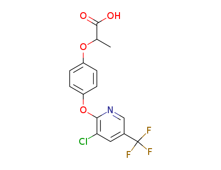 2-[4-[3-chloro-5-(trifluoromethyl)pyridin-2-yl]oxyphenoxy]propanoic acid