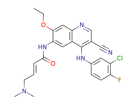 2-Butenamide,N-[4-[(3-chloro-4-fluorophenyl)amino]-3-cyano-7-ethoxy-6-quinolinyl]-4-(dimethylamino)-,(2E)-