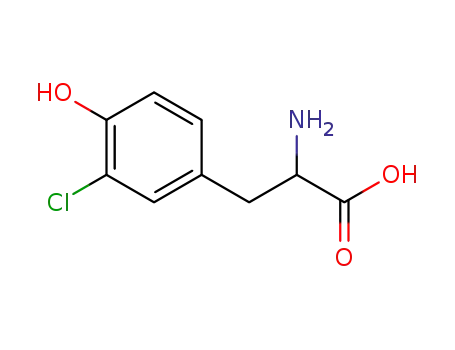Molecular Structure of 7298-90-0 (3-Chlorotyrosine)