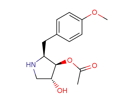 3,4-Pyrrolidinediol, 2-(p-methoxybenzyl)-, 3-acetate, (2S,3R,4R)-