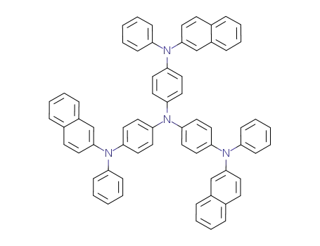 Molecular Structure of 185690-41-9 (4,4',4''-Tris[2-naphthyl(phenyl)amino]triphenylamine)