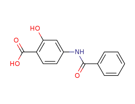 Molecular Structure of 13898-58-3 (4-(benzoylamino)-2-hydroxybenzoic acid)