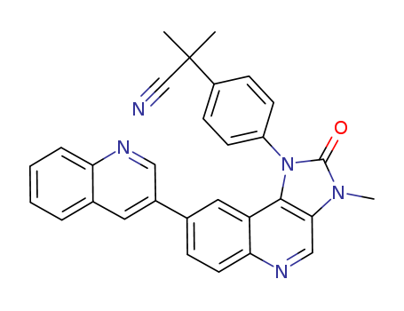 Benzeneacetonitrile,4-[2,3-dihydro-3-methyl-2-oxo-8-(3-quinolinyl)-1H-imidazo[4,5-c]quinolin-1-yl]-a,a-dimethyl-