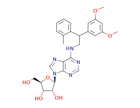 Adenosine,N-[2-(3,5-dimethoxyphenyl)-2-(2-methylphenyl)ethyl]-(120442-40-2)