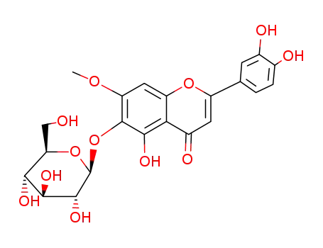 Molecular Structure of 22860-72-6 (Glucosyl-6-pedalitin)