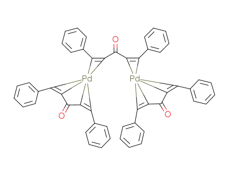 Molecular Structure of 51364-51-3 (Tris(dibenzylideneacetone)dipalladium)