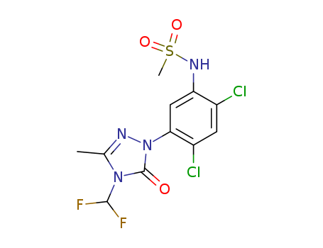 Methanesulfonamide,N-[2,4-dichloro-5-[4-(difluoromethyl)-4,5-dihydro-3-methyl-5-oxo-1H-1,2,4-triazol-1-yl]phenyl]-