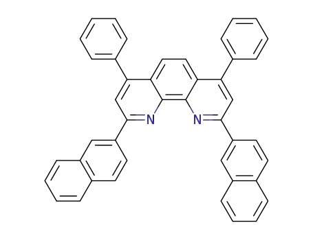 Molecular Structure of 1174006-43-9 (2,9-Bis(naphthalen-2-yl)-4,7-diphenyl-1,10-phenanthroline)