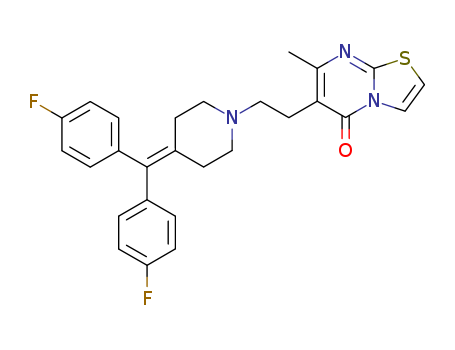 6-[2-[4-[Bis(4-fluorophenyl)methylidene]piperidin-1-yl]ethyl]-7-methyl-[1,3]thiazolo[2,3-b]pyrimidin-5-one HCl