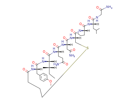 1-Carbaoxytocin,1-butanoic acid-2-(O-methyl-L-tyrosine)- (9CI)