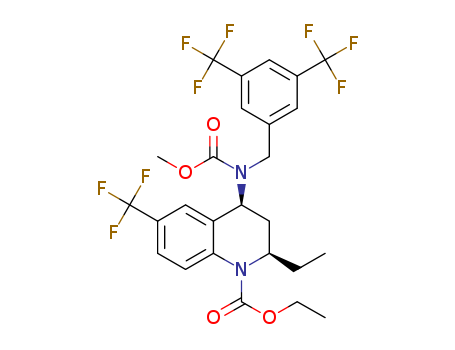 Torcetrapib;(2R,4S)-4-[[[3,5-bis(TrifluoroMethyl)phenyl]Methyl](Methoxycarbonyl)aMino]-2-ethyl-6-(trifluoroMethyl)-1,2,3,4-tetrahydroquinoline-1-carboxylicacidethylester