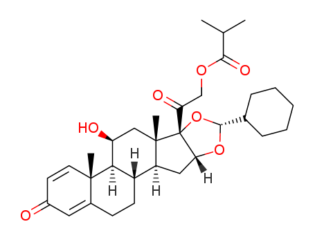 Pregna-1,4-diene-3,20-dione,16,17-[[(R)-cyclohexylmethylene]bis(oxy)]-11-hydroxy-21-(2-methyl-1-oxopropoxy)-,(11b,16a)-