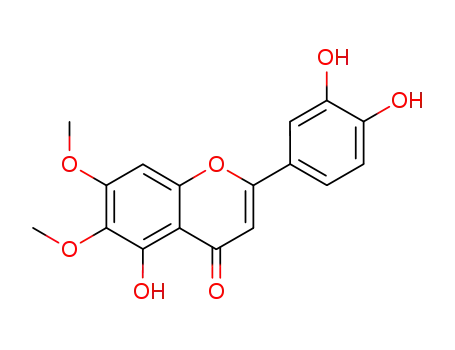 Molecular Structure of 34334-69-5 (6,7-DIMETHOXY-3',4',5-TRIHYDROXYFLAVONE)