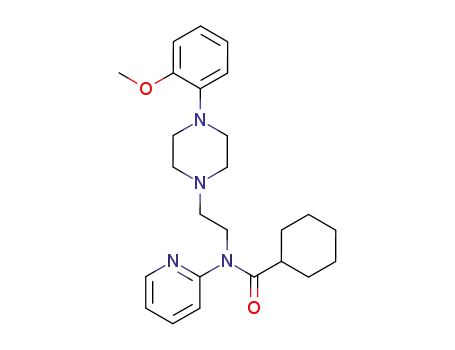 Molecular Structure of 162760-96-5 (CYCLOHEXANECARBOXAMIDE, N-[2-[4-(2-METHOXYPHENYL)-1-PIPERAZINYL]ETHYL]-N-2-PYRIDINYL-, HYDROCHLORIDE (1:3))