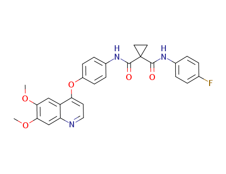 1,1-Cyclopropanedicarboxamide,N-[4-[(6,7-dimethoxy-4-quinolinyl)oxy]phenyl]-N'-(4-fluorophenyl)-