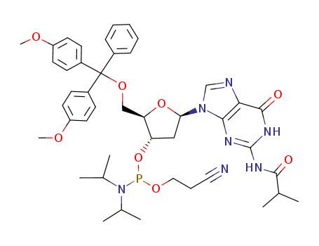 5'-O-(4,4-Dimethoxytrityl)-N-isobutyryl-2'-deoxyguanosine-3'-(2-cyanoethyl-N,N-diisopropyl)phosphoramidite(93183-15-4)
