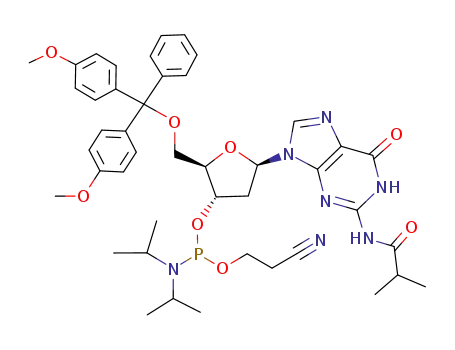 5'-O-dimethoxytrityl-N2-isobutyryl-2'-deoxyguanosine-3'-O-(2-cyanoethyl)-N,N-diisopropylphosphoramidite