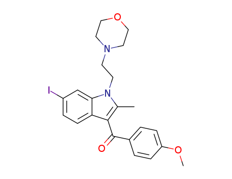 1-[2-(Morpholin-4-yl)ethyl]-2-Methyl-3-(4-Methoxybenzoyl)-6-iodoindole