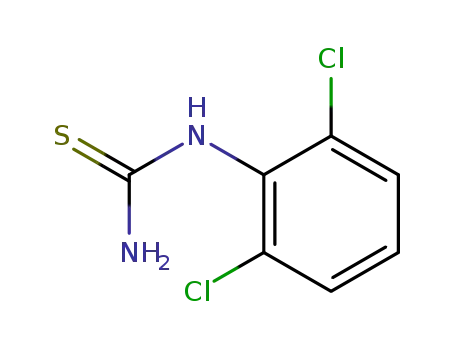 Molecular Structure of 6590-91-6 (2,6-DICHLOROPHENYLTHIOUREA)