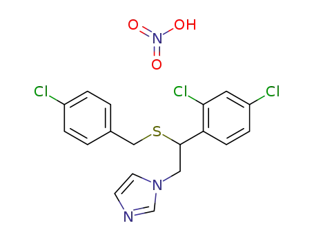 Molecular Structure of 61318-91-0 (Sulconazole nitrate)