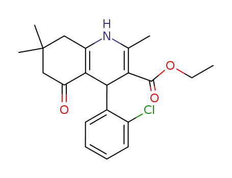 4-(2-chloro-phenyl)-2,7,7-trimethyl-5-oxo-1,4,5,6,7,8-hexahydro-quinoline-3-carboxylic acid ethyl ester
