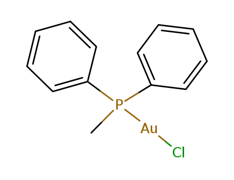 Molecular Structure of 38686-38-3 (Chloro(methyldiphenylphosphine)gold(I),95%)