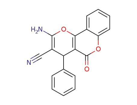 2-amino-5-oxo-4-phenyl-4H,5H-pyrano[3,2-c]chromene-3-carbonitrile
