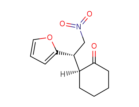 Cyclohexanone, 2-[(1S)-1-(2-furanyl)-2-nitroethyl]-, (2S)-