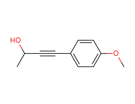 Molecular Structure of 111887-18-4 (3-Butyn-2-ol, 4-(4-methoxyphenyl)-)