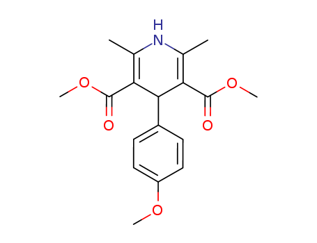 3,5-Pyridinedicarboxylicacid, 1,4-dihydro-4-(4-methoxyphenyl)-2,6-dimethyl-, 3,5-dimethyl ester