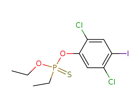 Molecular Structure of 25177-27-9 (Ethylthiophosphonic acid O-(2,5-dichloro-4-iodophenyl)O-ethyl ester)