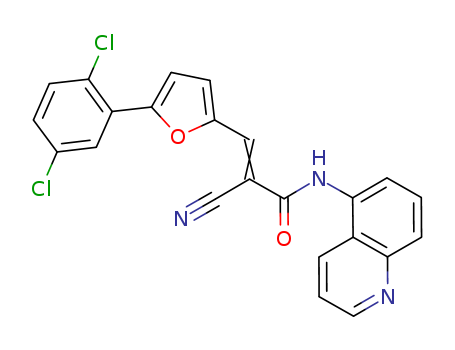 2-Cyano-3-[5-(2,5-dichlorophenyl)-2-furanyl]-N-5-quinolinyl-2-propenamide