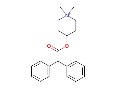 Molecular Structure of 81405-11-0 (4-Diphenylacetoxy-1,1-dimethylpiperidinium)