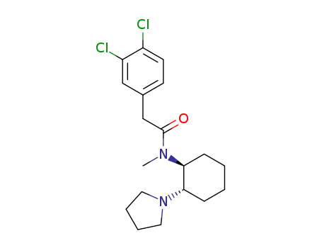 Molecular Structure of 67198-19-0 (N-Methyl-N-[(1S,2S)-2-pyrrolizinocyclohexyl]-2-(3,4-dichlorophenyl)acetamide)