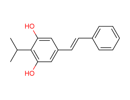 1,3-Benzenediol,2-(1-methylethyl)-5-[(1E)-2-phenylethenyl]-