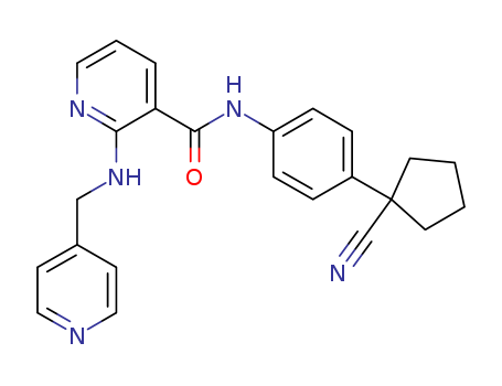 N-(4-(1-Cyanocyclopentyl)phenyl)-2-((pyridin-4-ylmethyl)amino)nicotinamide