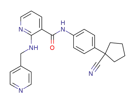 N-(4-(1-Cyanocyclopentyl)phenyl)-2-((pyridin-4-ylmethyl)amino)nicotinamide