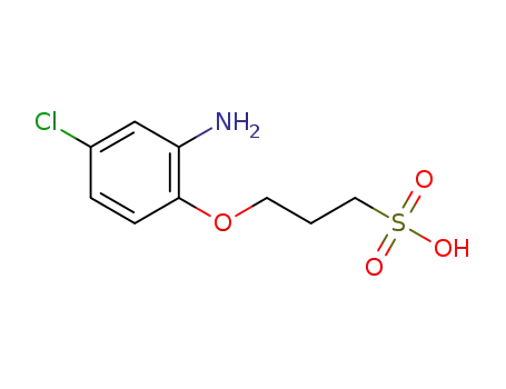 Molecular Structure of 1220101-73-4 (2-(3-sulfopropoxy)-5-chloroaniline)