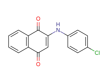 Molecular Structure of 3144-89-6 (2-(4-Chlorophenylamino)-1,4-naphthoquinone)