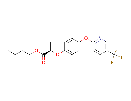 Propanoicacid, 2-[4-[[5-(trifluoromethyl)-2-pyridinyl]oxy]phenoxy]-, butyl ester, (2R)-(79241-46-6)