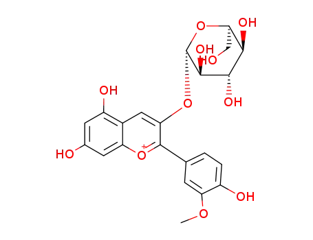 Molecular Structure of 68795-37-9 (peonidin 3-O-glucoside)