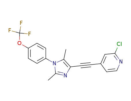 CTEP(RO4956371);Pyridine,2-chloro-4-[2-[2,5-dimethyl-1-[4-(trifluoromethoxy)phenyl]-1H-imidazol-4-yl]ethynyl]-