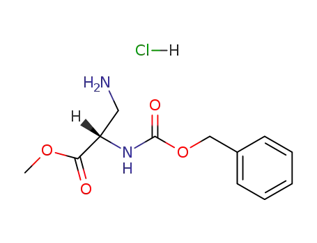 Molecular Structure of 35761-27-4 (METHYL 2-(S)-[N-CARBOBENZYLOXY]AMINO-3-AMINOPROPIONATE, HYDROCHLORIDE)