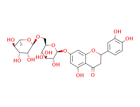 2-(3,4-Dihydroxyphenyl)-5-hydroxy-7-(((2S,3R,4S,5S,6R)-3,4,5-trihydroxy-6-((((2R,3R,4R,5R,6S)-3,4,5-trihydroxy-6-methyltetrahydro-2H-pyran-2-yl)oxy)methyl)tetrahydro-2H-pyran-2-yl)oxy)chroman-4-one