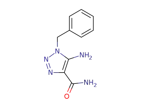 Molecular Structure of 4342-08-9 (5-AMINO-1-BENZYL-1H-1,2,3-TRIAZOLE-4-CARBOXAMIDE)