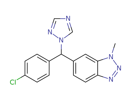 1H-Benzotriazole,6-[(S)-(4-chlorophenyl)-1H-1,2,4-triazol-1-ylmethyl]-1-methyl-
