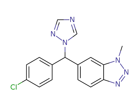 Molecular Structure of 118949-22-7 (vorozole)